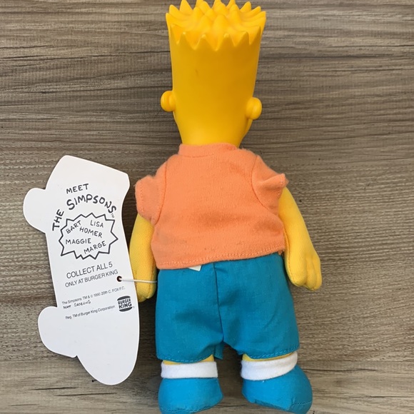 Vintage Bart Simpson Doll 1990 Matt Groening Cartoon character The Simpsons Toy - Picture 3 of 9